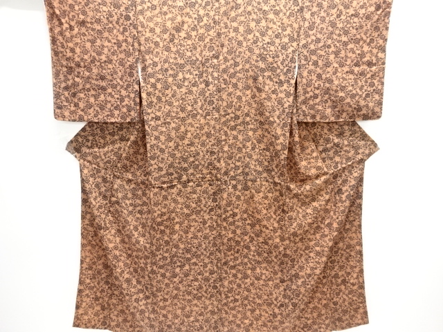JAPANESE KIMONO / ANTIQUE KIMONO / TAISHO ROMAN STYLE / MON KINSHA / FLOWER ARABESQUE